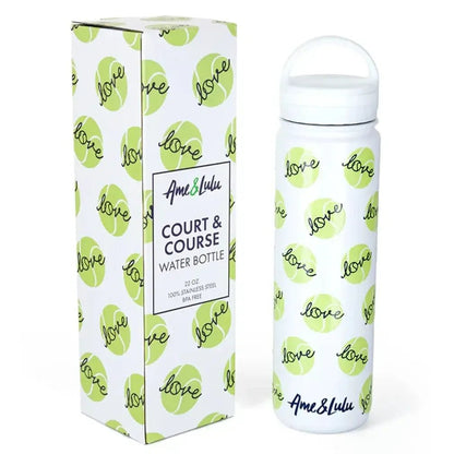 Court and Course Tennis Water BottleTienda Tennis