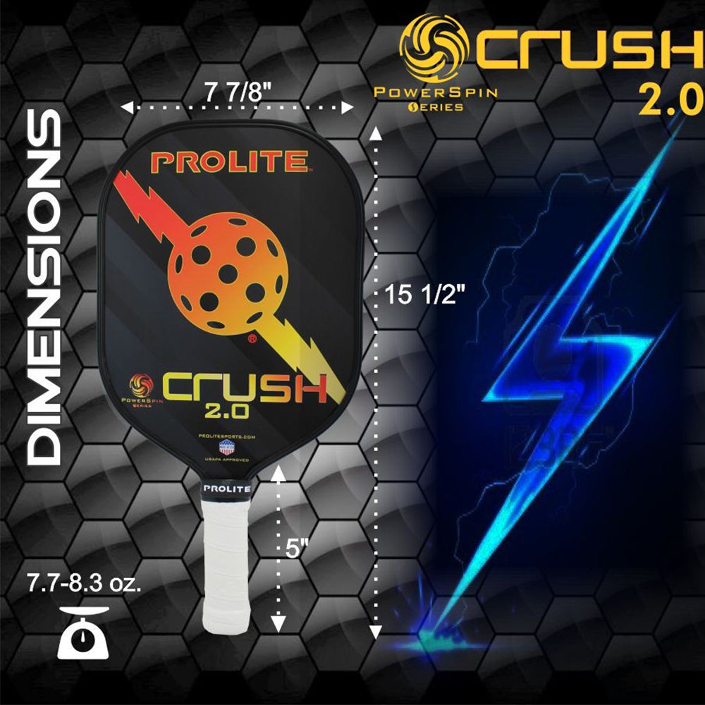 Prolite Pickleball Paddle - Crush PowerSpin 2.0 (Factory Blemish)