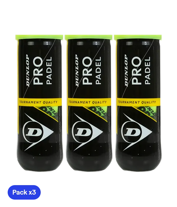 Balls  Dunlop Pro Padel (Pack x3)