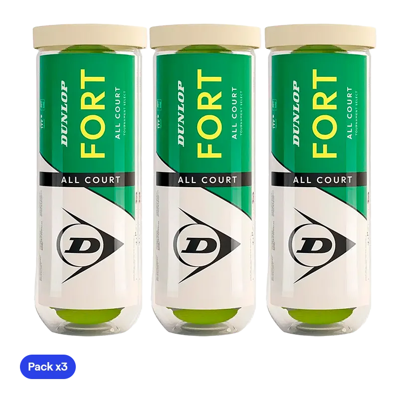 Balls  Dunlop Fort All Court (Pack x3)