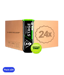 Box Balls  Dunlop Stage 1 Verde Tenis (Pack x24)