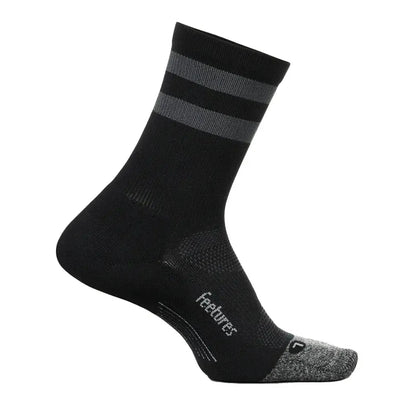 Elite Light Cushion Mini Crew Socks Black High Top StripeTienda Tennis