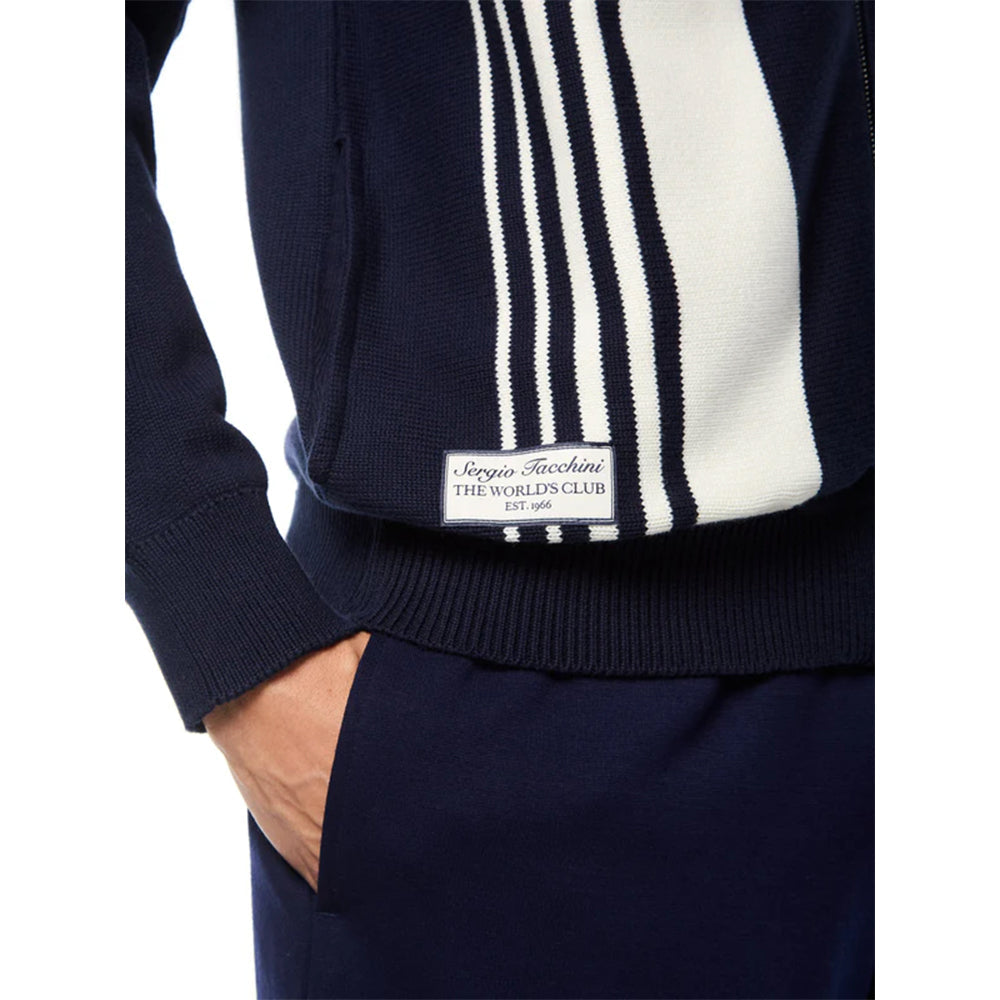 Sergio Tacchini Cipri Knit Cardigan | Maritime Blue
