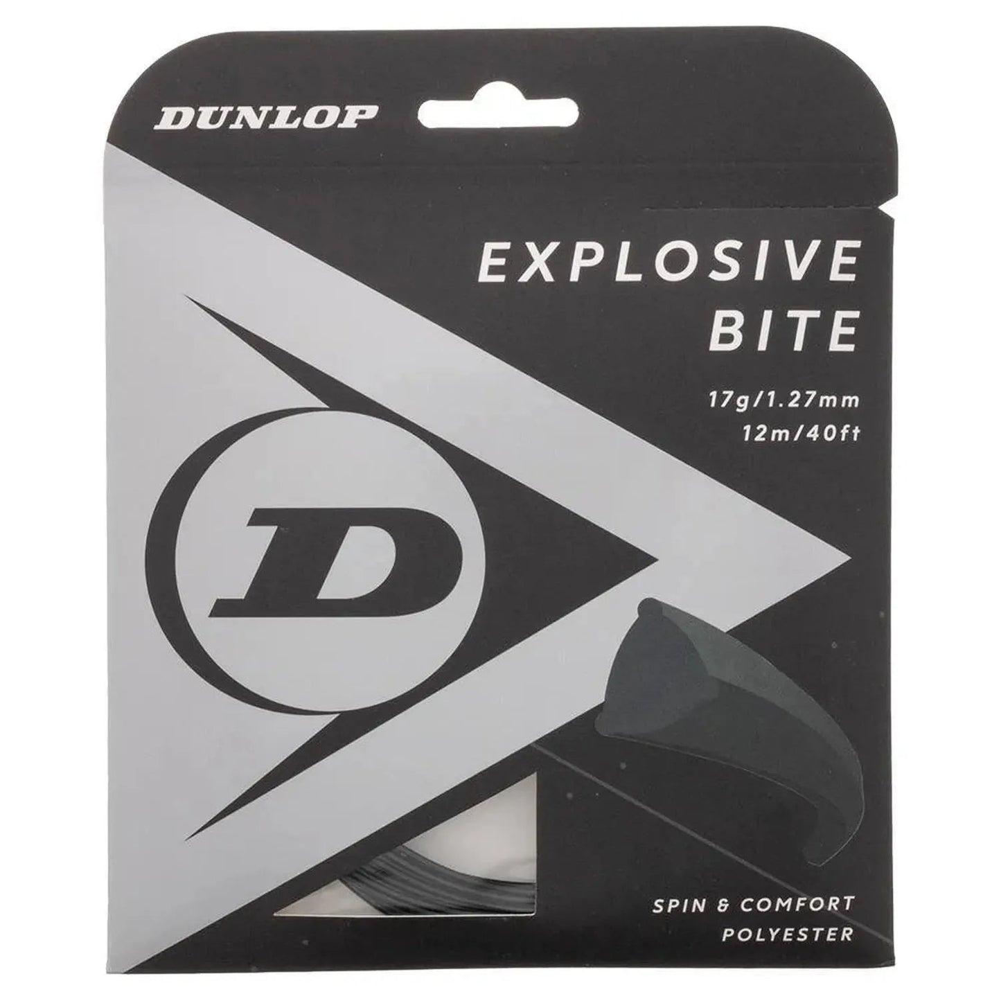 Explosive Bite Black 17G Tennis StringTienda Tennis