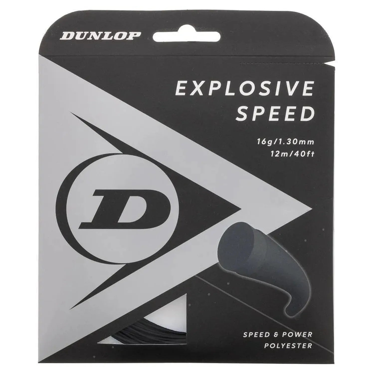 Explosive Speed Black 16G Tennis StringTienda Tennis