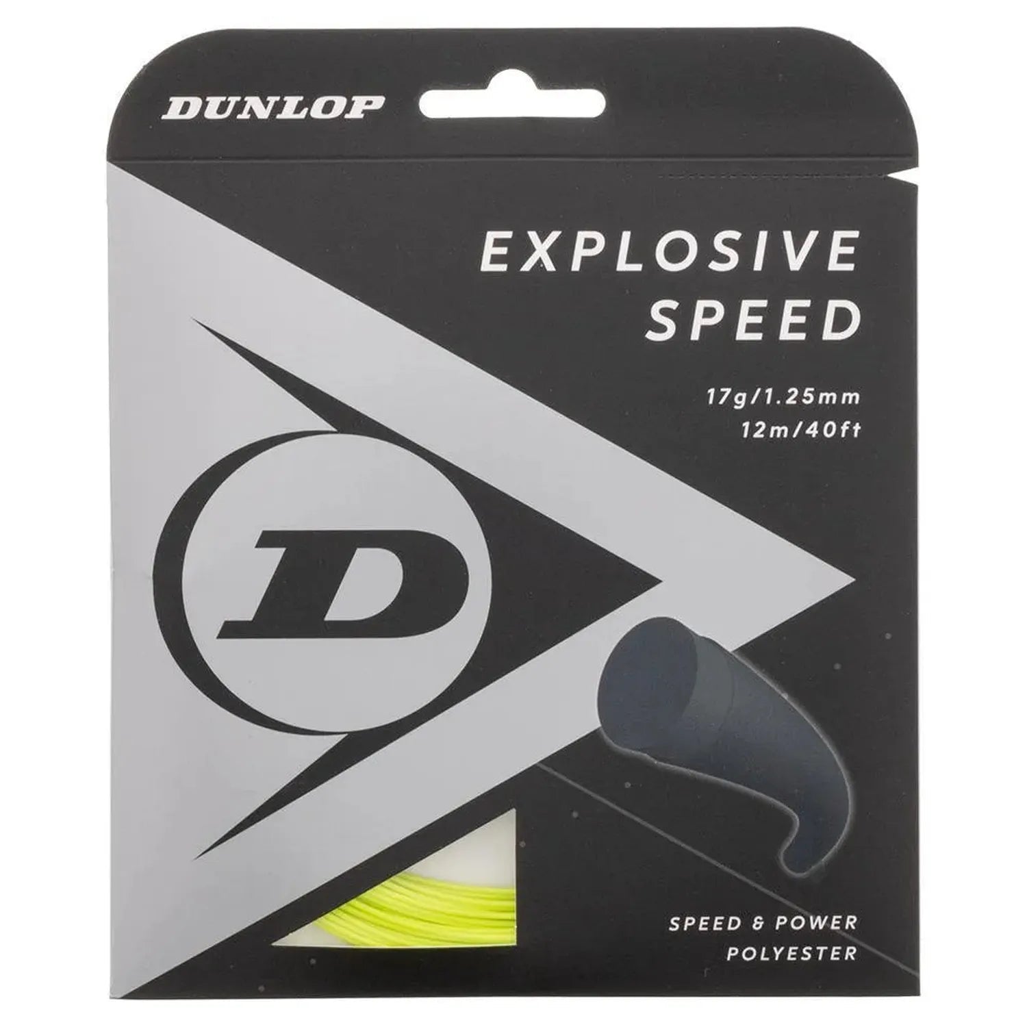 Explosive Speed Yellow 17G Tennis StringTienda Tennis
