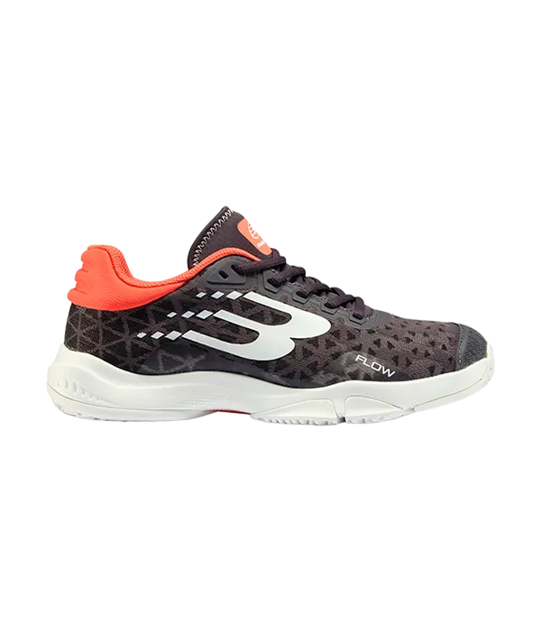 Padel Shoes Bullpadel Flow 24I Gris oscuro/Naranja