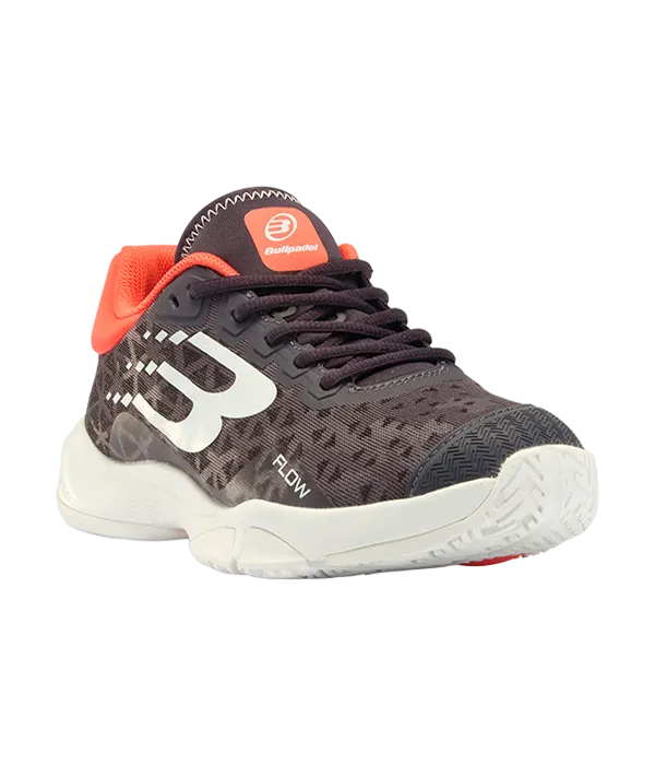 Padel Shoes Bullpadel Flow 24I Gris oscuro/Naranja