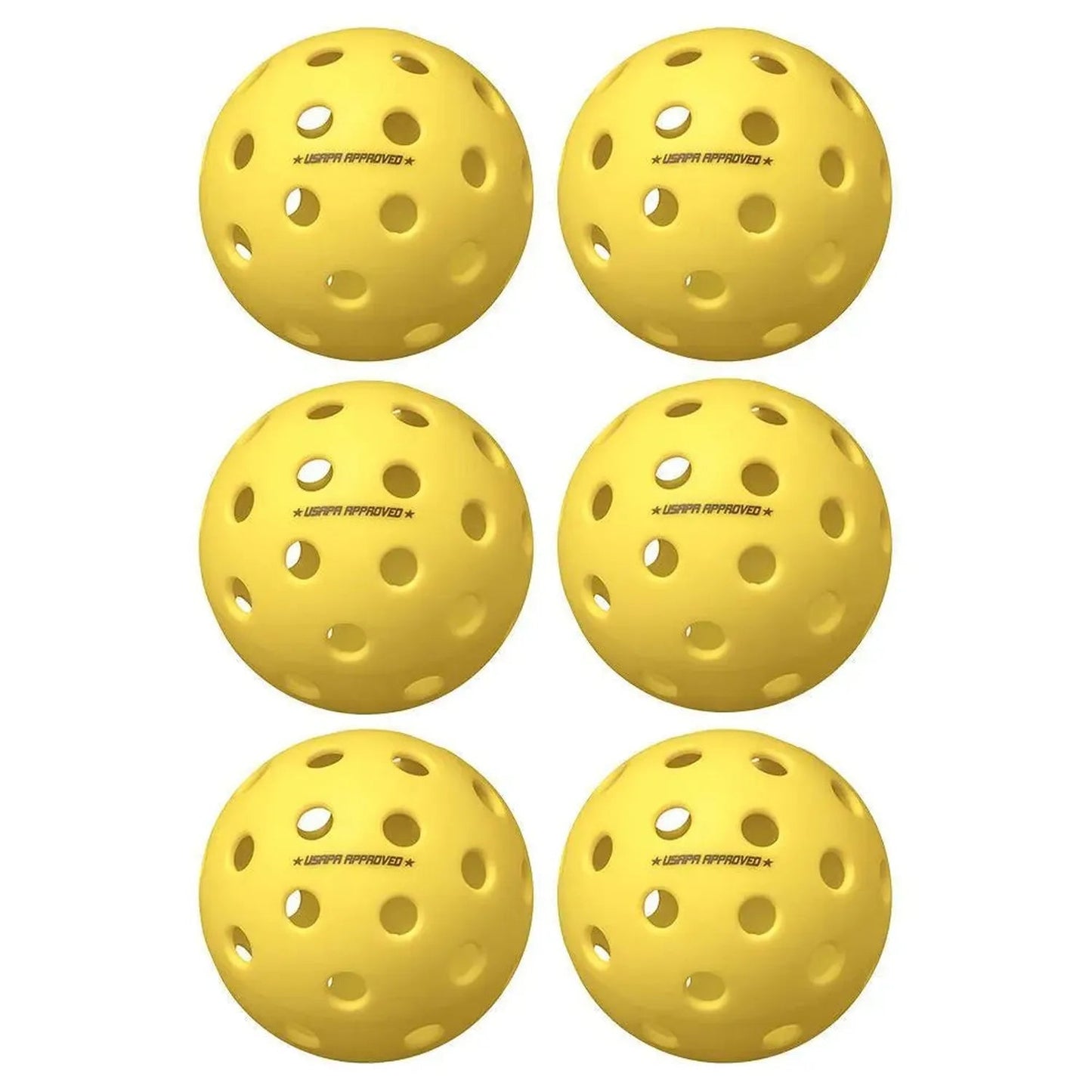Fuse G2 Outdoor Pickleballs Yellow 6 - PackTienda Tennis