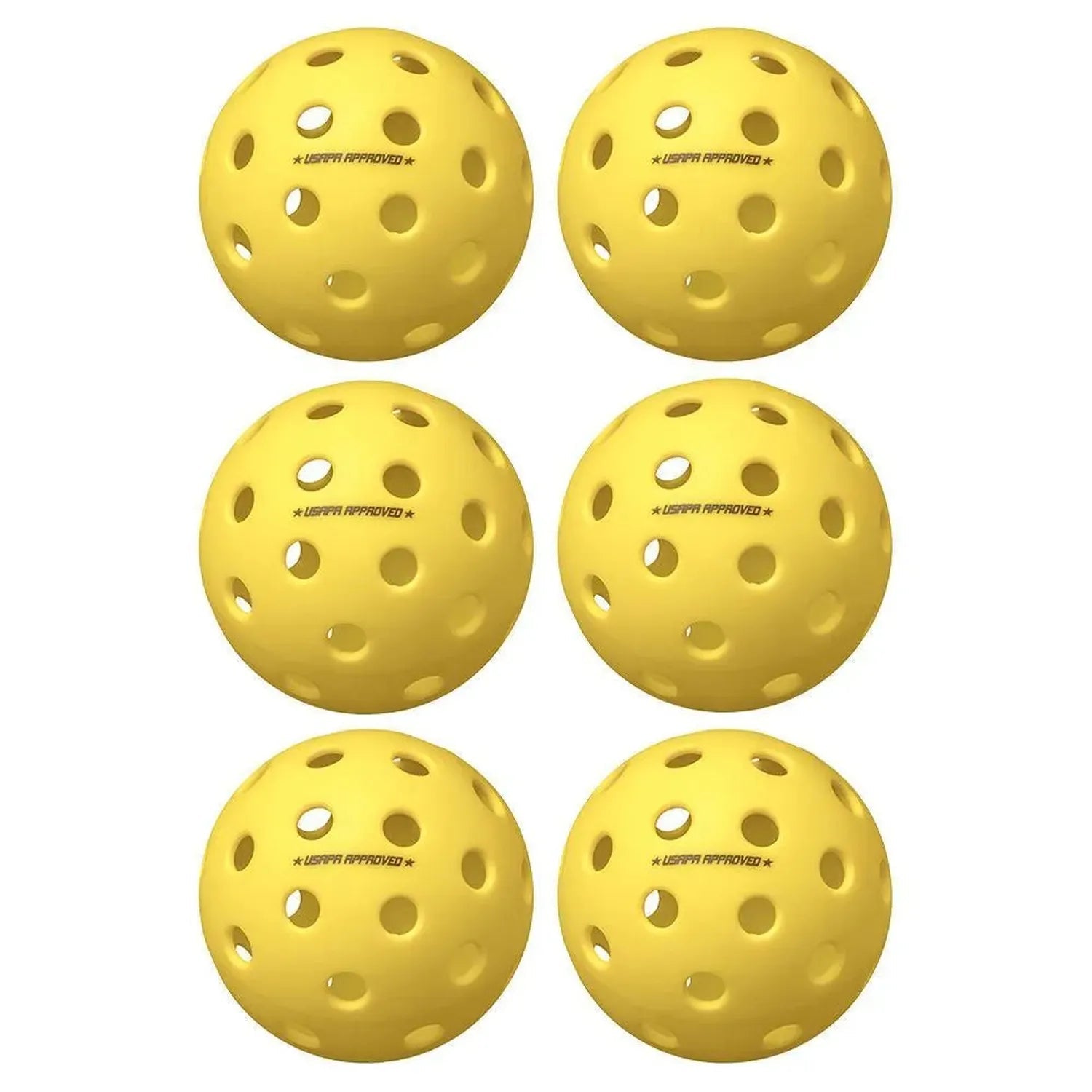 Fuse G2 Outdoor Pickleballs Yellow 6 - PackTienda Tennis