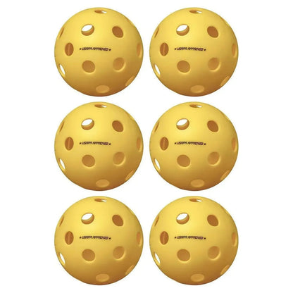 Fuse Indoor Pickleballs Yellow 6 - PackTienda Tennis