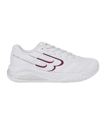 Padel Shoes Bullpadel Elite 25I Mujer Blanco/Granate 2025