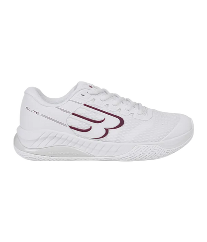 Padel Shoes Bullpadel Elite 25I Mujer Blanco/Granate 2025