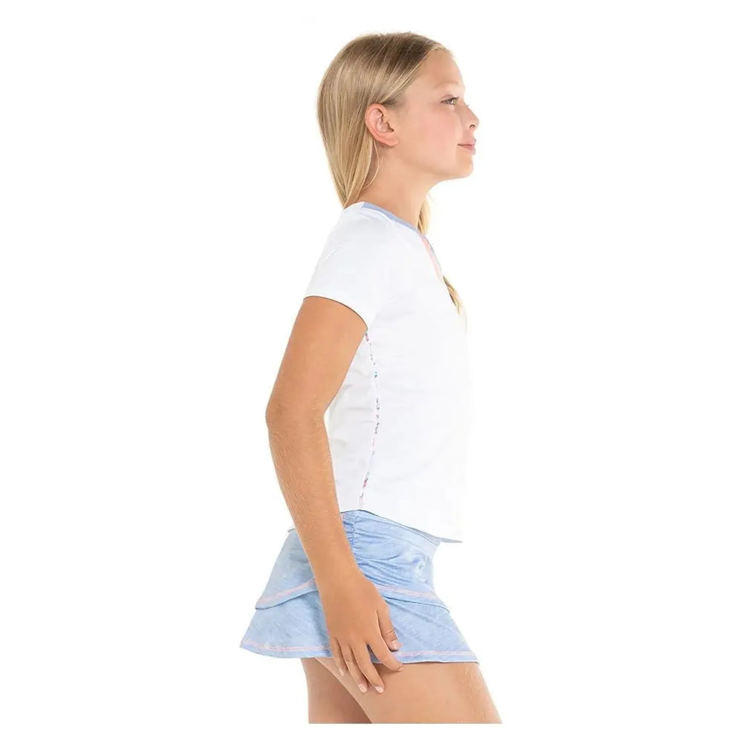 Girl's Blossom Tennis Short Sleeve WhiteTienda Tennis