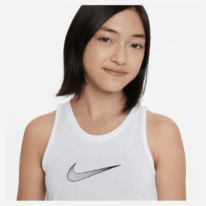 Girls' Dri - FIT One Training Tank White and BlackTienda Tennis