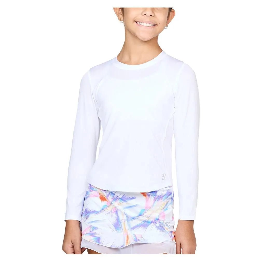 Girls' Long Sleeve Tennis TopTienda Tennis