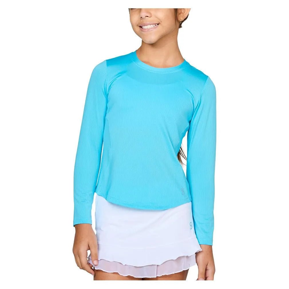 Girls' Long Sleeve Tennis TopTienda Tennis