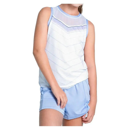 Girls' Love Tie Back Tennis Tank Baby LavenderTienda Tennis