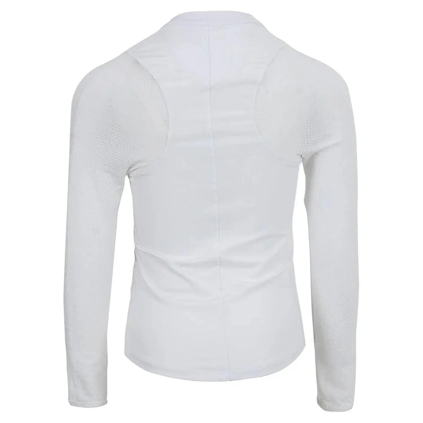 Girls' Mandarin Collar Long Sleeve Tennis Top WhiteTienda Tennis