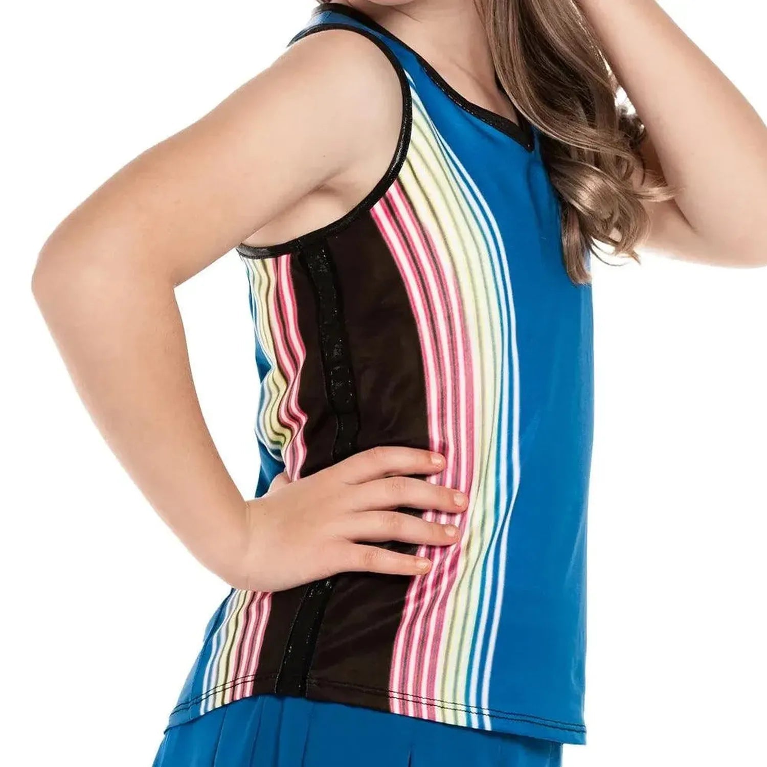 Girls' Neon Lights Tennis Tank Electric BlueTienda Tennis