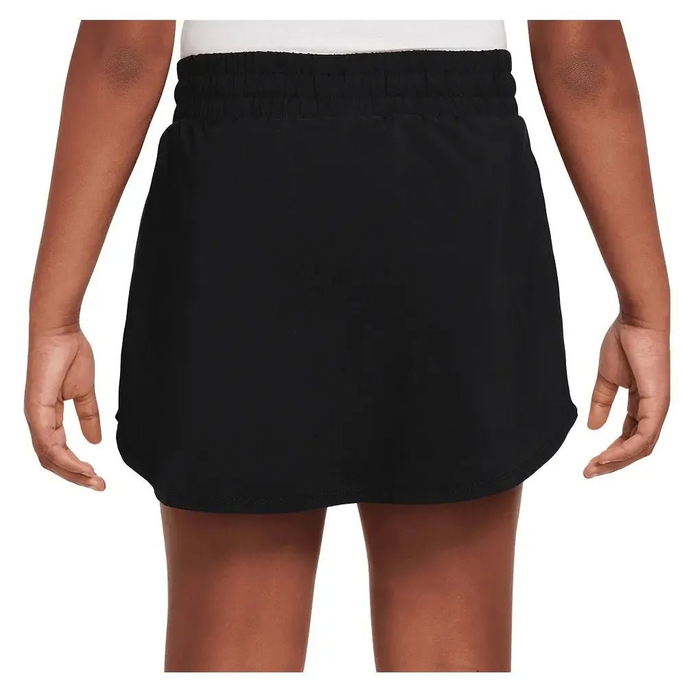 Girls' One Dri - FIT High - Waisted Skort Black and WhiteTienda Tennis