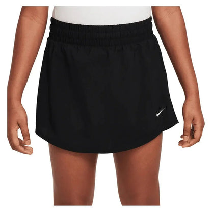 Girls' One Dri - FIT High - Waisted Skort Black and WhiteTienda Tennis