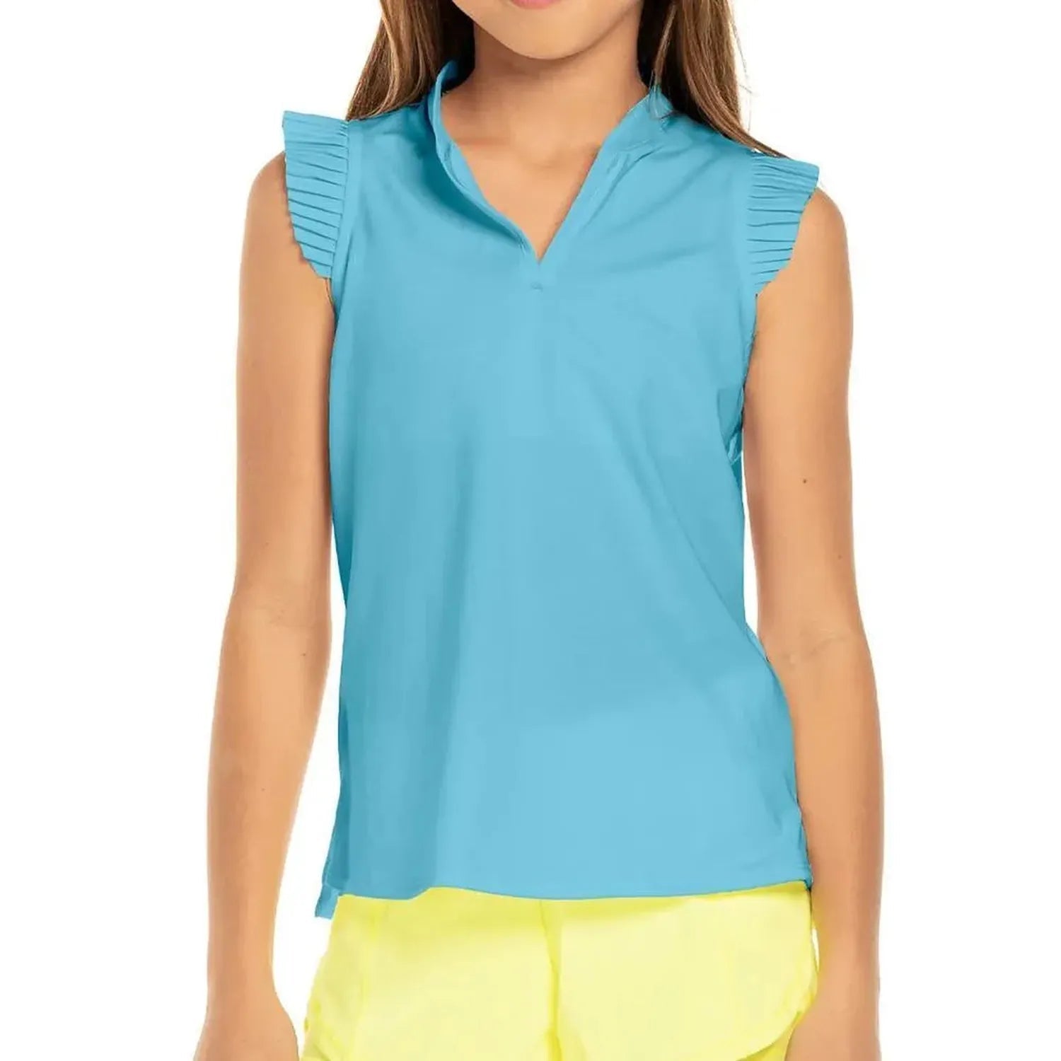 Girls' Pleat Me Up Tennis TankTienda Tennis