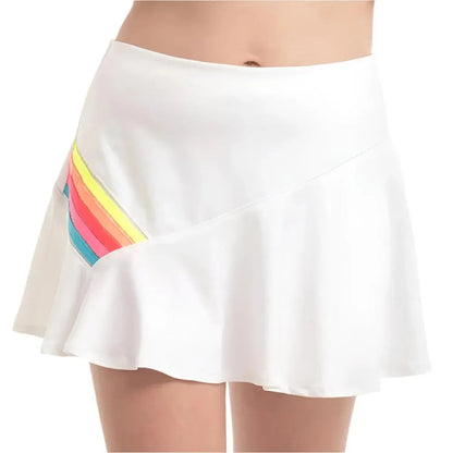 Girl's Prisma Stripe Tennis Skort RainbowTienda Tennis