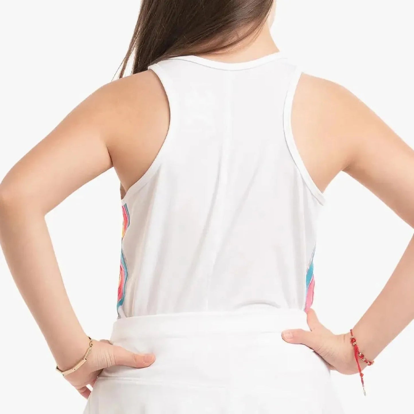 Girl's Prisma Stripe Tennis Tank RainbowTienda Tennis