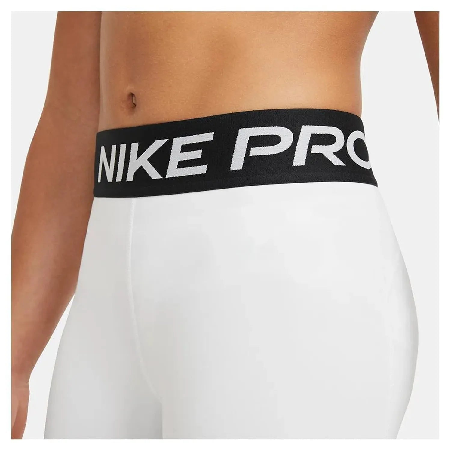 Girls' Pro Training Shorts White and Pure PlatinumTienda Tennis