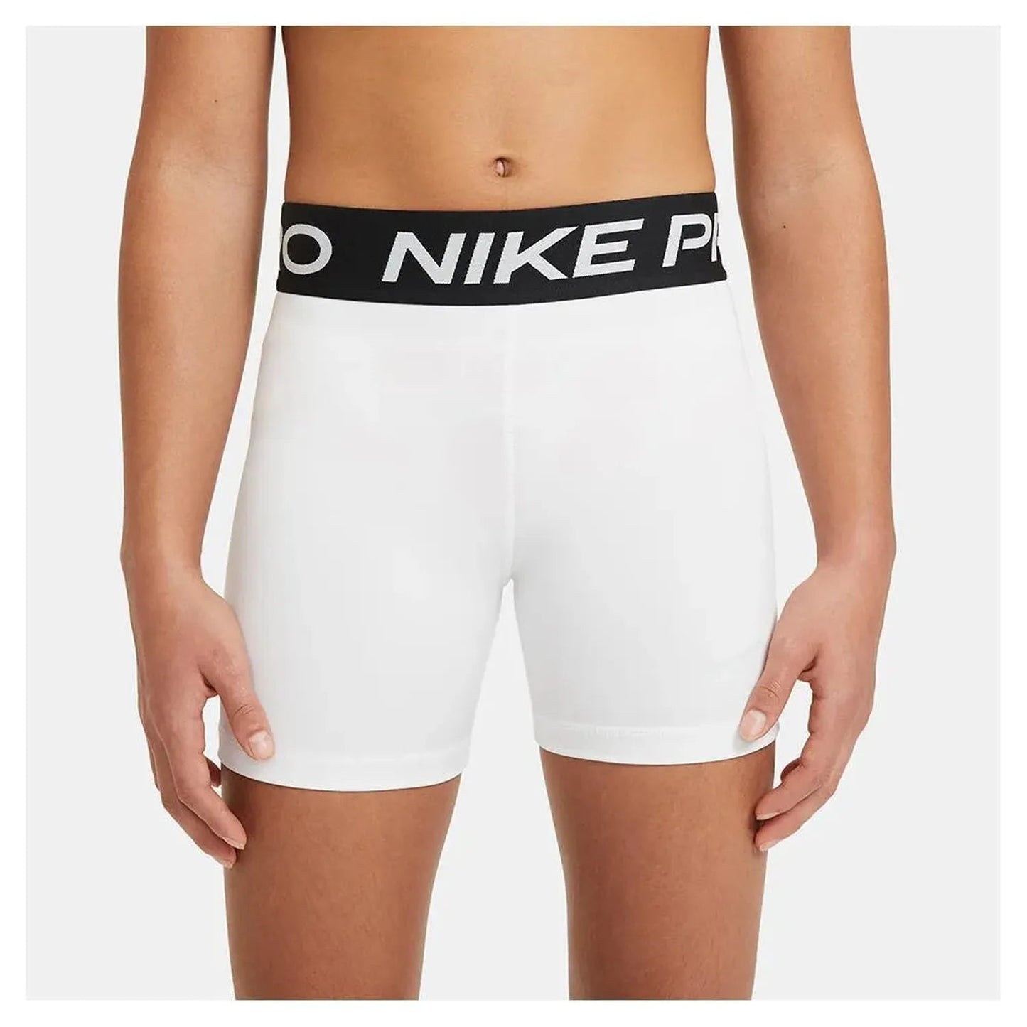 Girls' Pro Training Shorts White and Pure PlatinumTienda Tennis