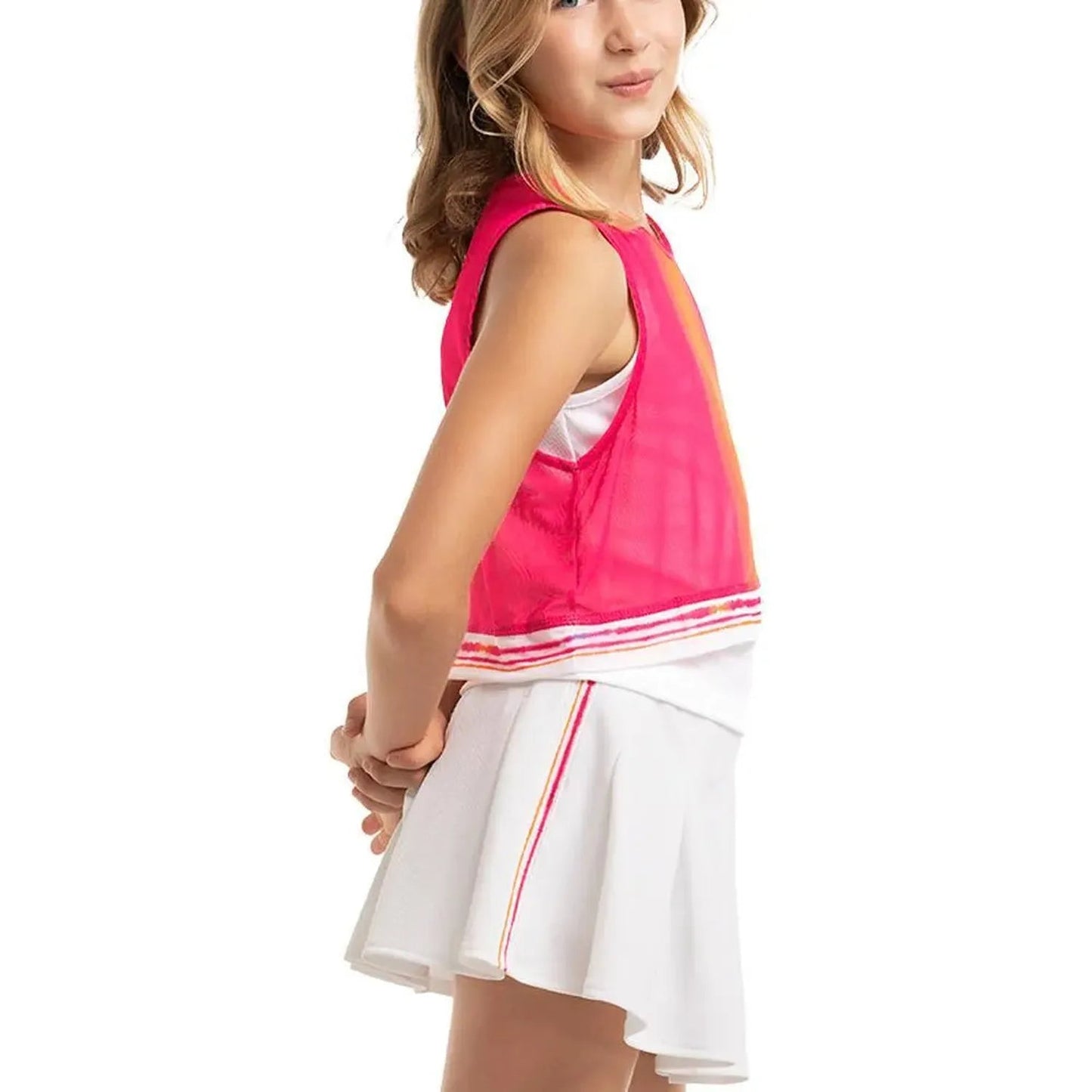 Girl's Shockin' Radiance Tennis Tank Shocking PinkTienda Tennis