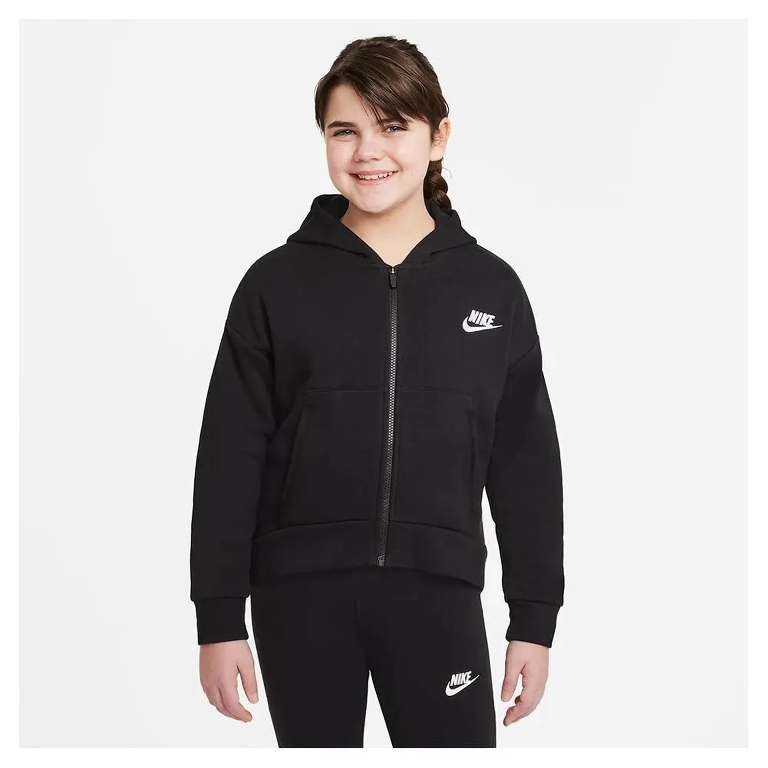 Girls' Sportswear Club Fleece Full - Zip HoodieTienda Tennis