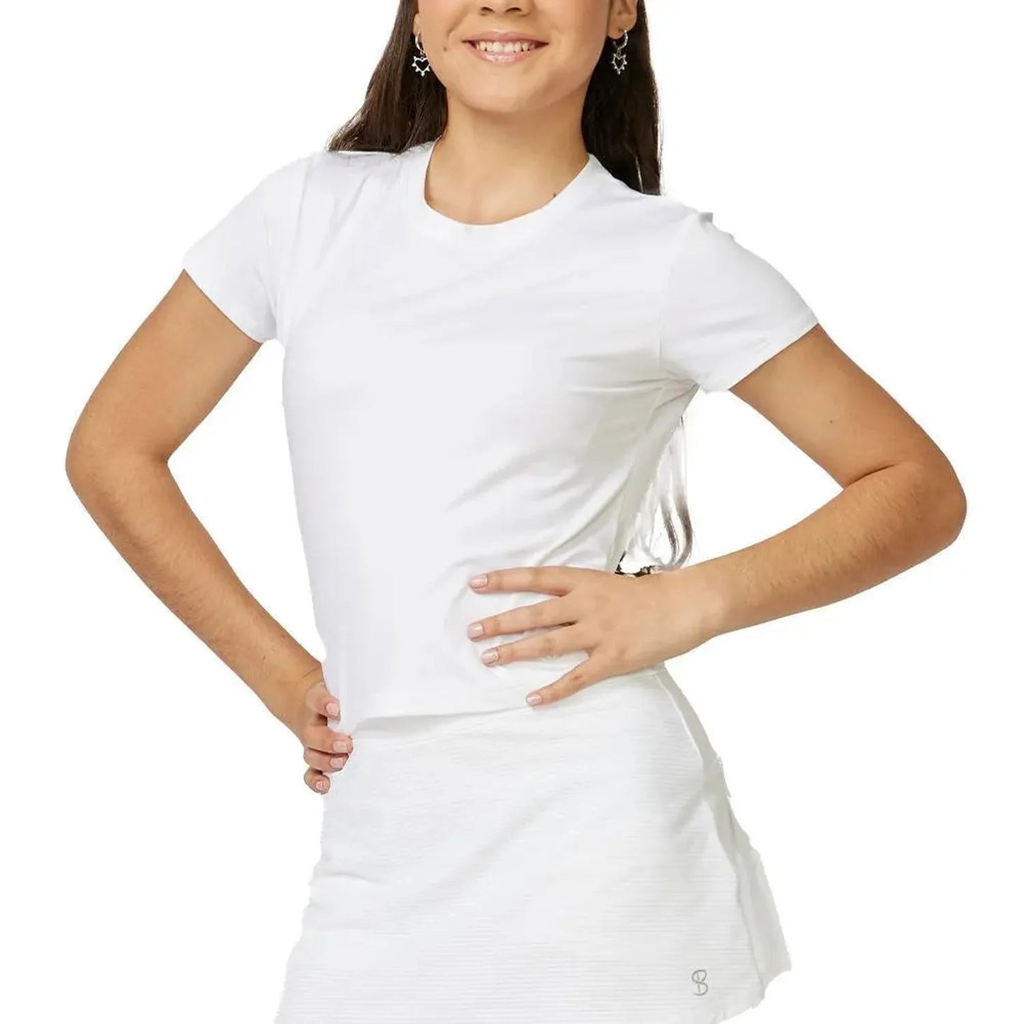 Girl's Tennis Skort Novelty Texture and WhiteTienda Tennis