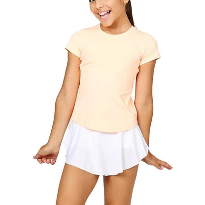 Girls' UV Short Sleeve Tennis TopTienda Tennis