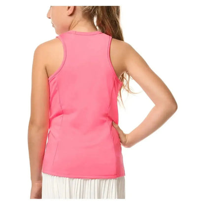 Girls' V - Neck Cutout Tennis Tank PinkTienda Tennis