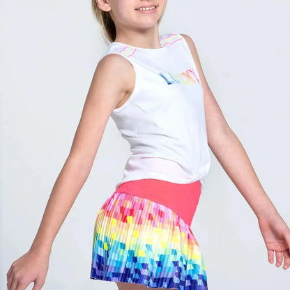 Girls'Love In Color Tennis Tank RainbowTienda Tennis