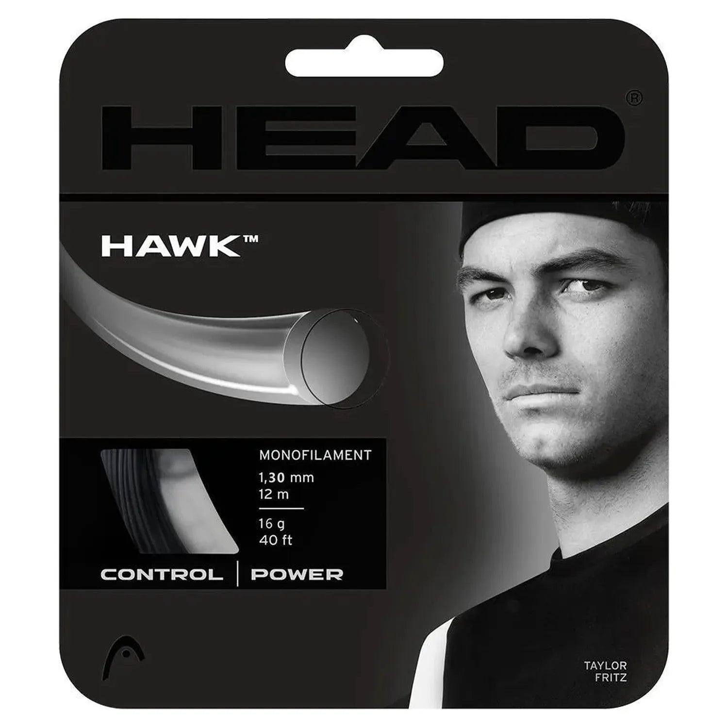 Hawk 16G Tennis String BlackTienda Tennis