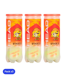 Balls  HEAD Stage 2 (8/9 años) (Pack x3)