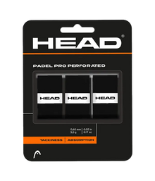 Overgrips HEAD Padel Pro Perforated Negro (Pack x3)