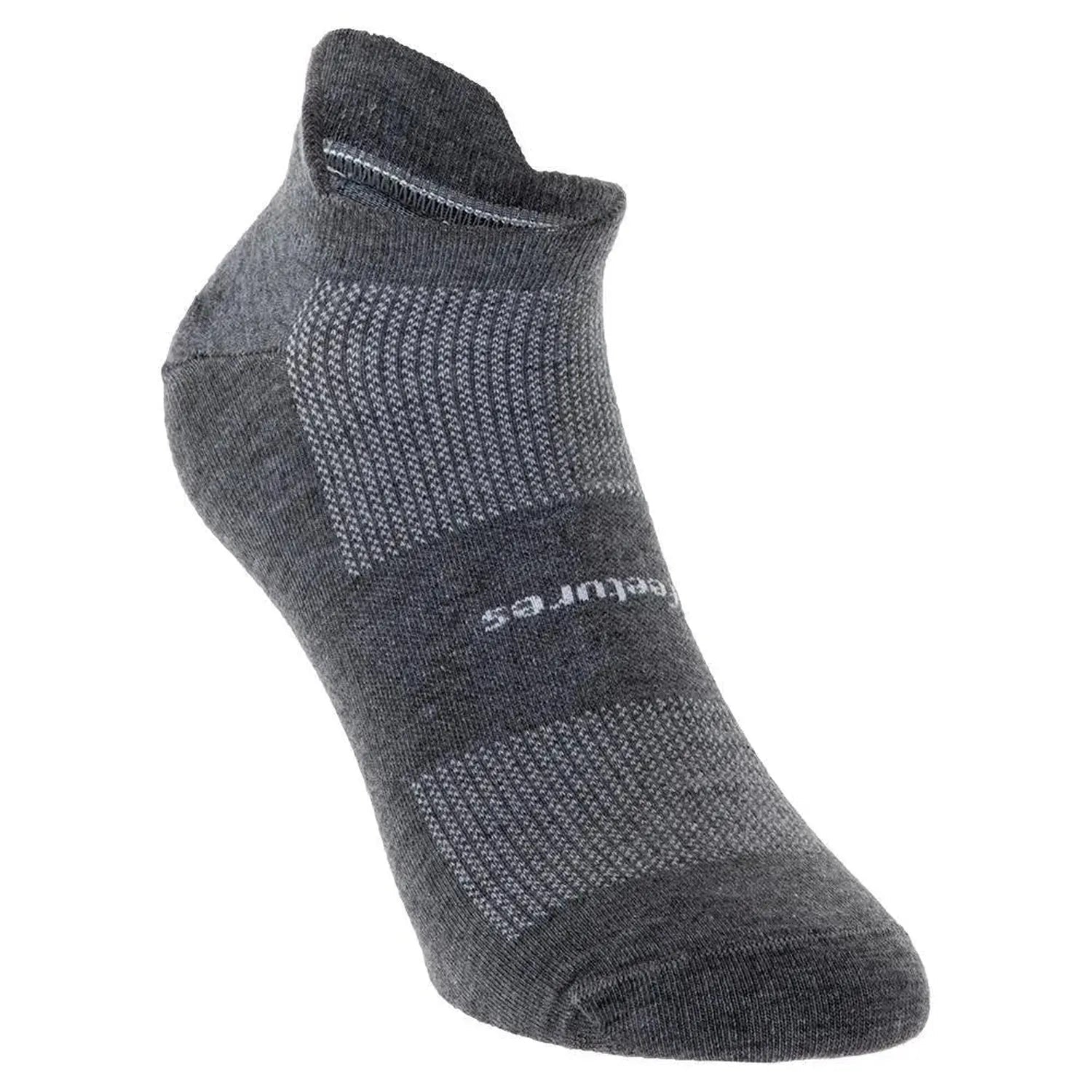 High Performance Ultra Light Cushion No Show Tab Socks Heather GrayTienda Tennis