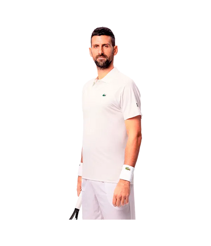Polo Lacoste Novak Djokovic White 2025