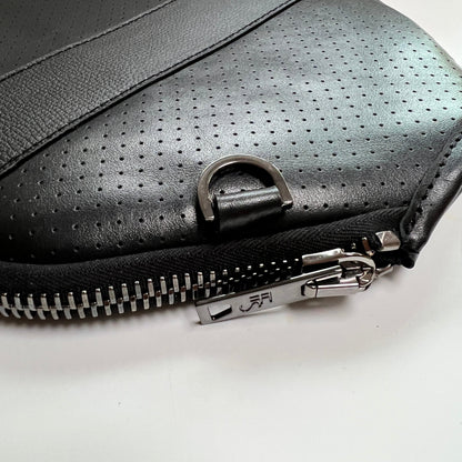 Fenix Sportier “The Addict” Leather Pickleball Bag - Black/Gunmetal