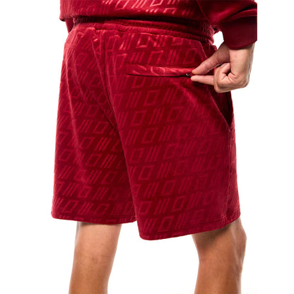 Sergio Tacchini Bandiera Debossed Velour Short | Rhubarb