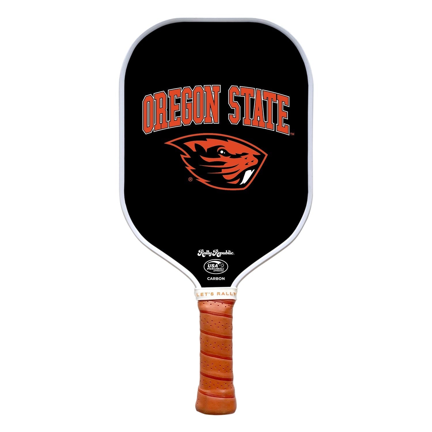 Rally Republic Pickleball Oregon State Beavers Orange Beaver Pickleball Paddle