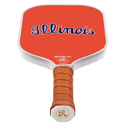 Rally Republic Illinois Fighting Illini Orange Script Illinois Pickleball Paddle