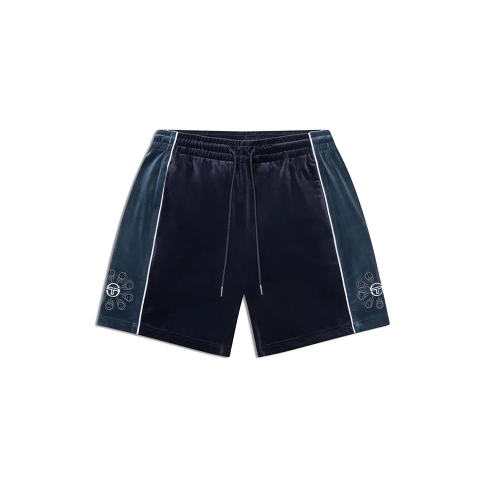Sergio Tacchini Cresta Velour Short | Maritime Blue