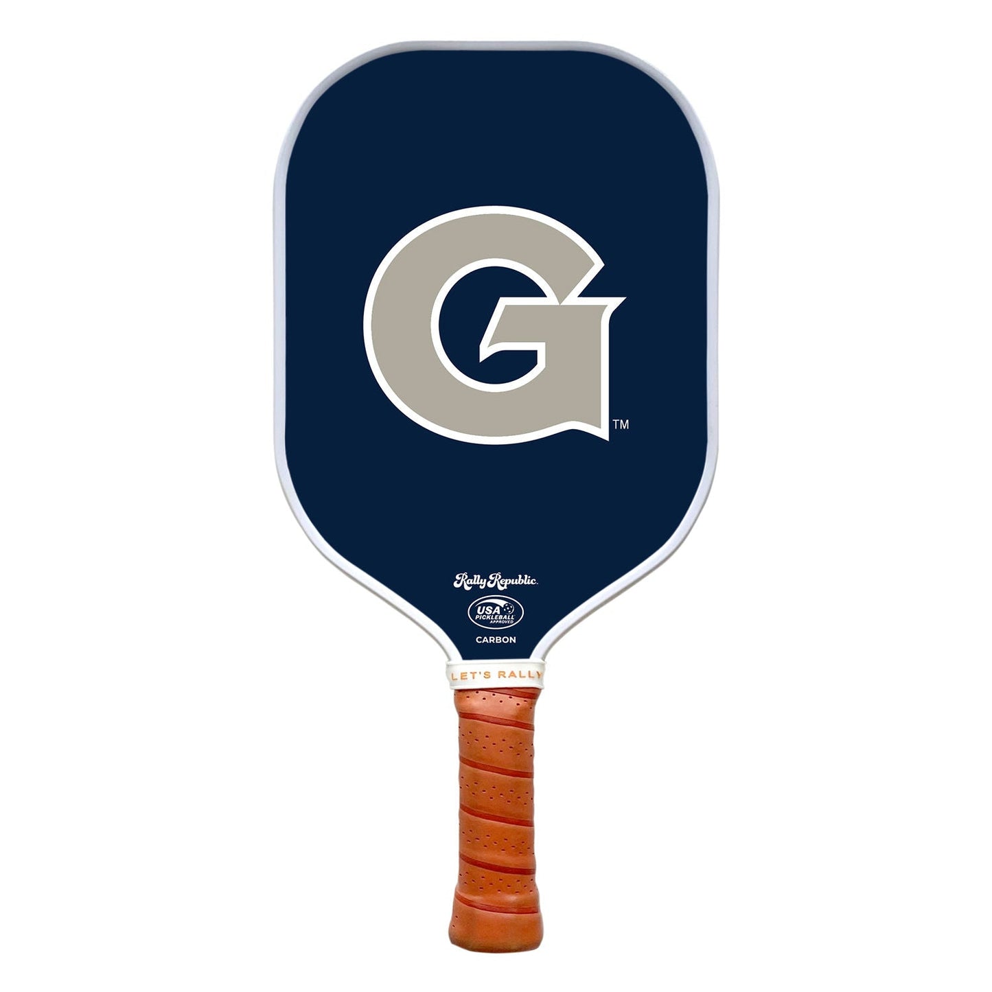 Rally Republic Pickleball Georgetown Hoyas Georgetown Blue Primary Mark Gray Pickleball Paddle
