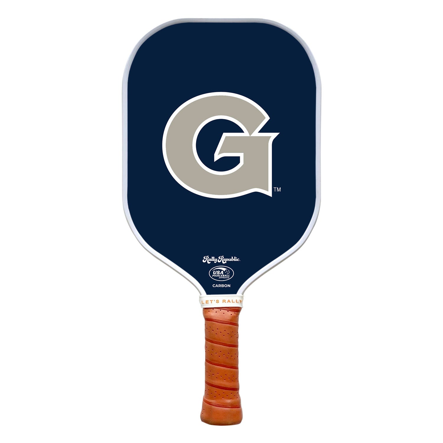 Rally Republic Pickleball Georgetown Hoyas Georgetown Blue Primary Mark Gray Pickleball Paddle