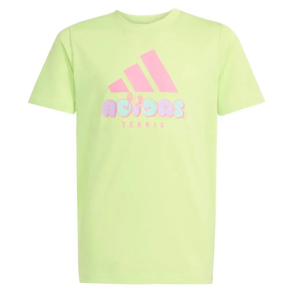 Juniors' Graphic Tennis Tee Pulse LimeTienda Tennis